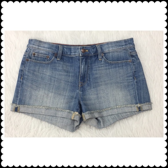 J. Crew Factory Pants - J CREW Jean Shorts Cuffed Hem Sz 30